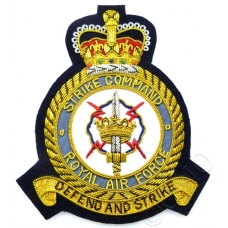 RAF Royal Air Force Strike Command Deluxe Blazer Badge